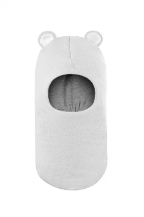 Зимова шапочка-шолом Corona.hm "Ведмедик"  молоко