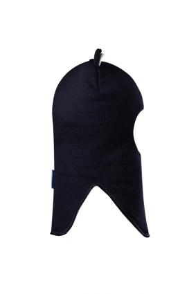 Зимова шапочка-шолом Corona.hm "Ведмедик" з кнопочками синій