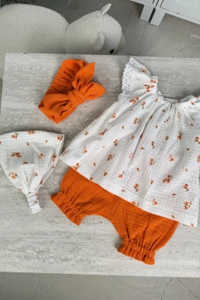 Комплект з мусліну *Оранж*
