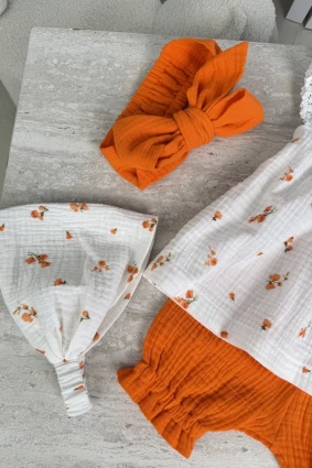 Комплект з мусліну *Оранж*