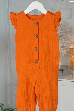 Ромпер з мусліну *Оранж* + пов'язка