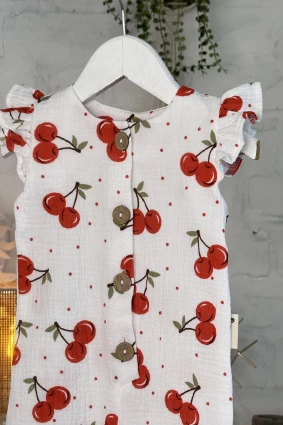 Ромпер з мусліну *Вишенька*