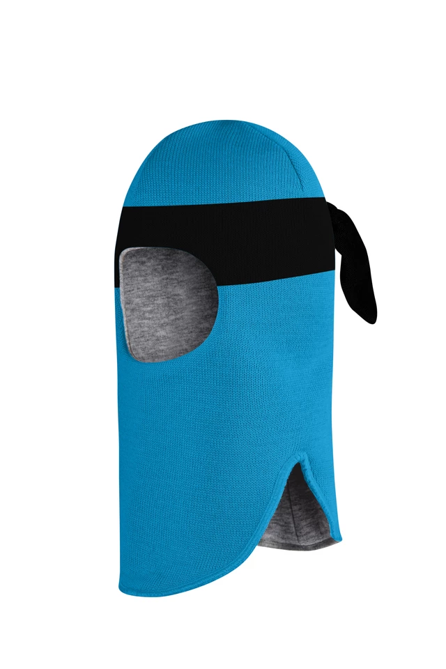 Зимняя шапочка шлем Corona.hm "Ниндзя" бирюза