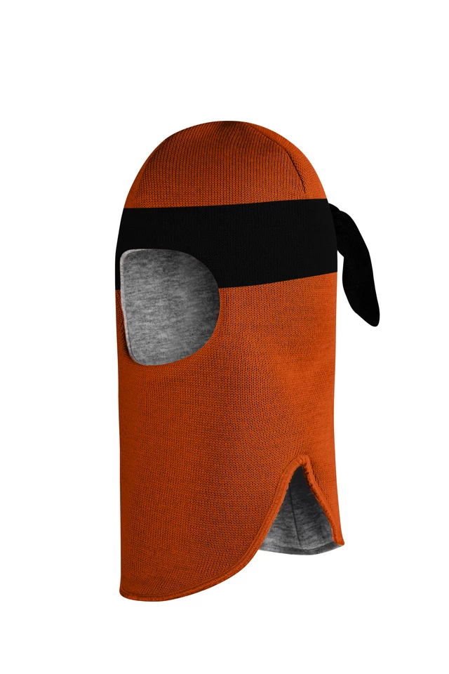 Зимняя шапочка шлем Corona.hm "Ниндзя"оранж