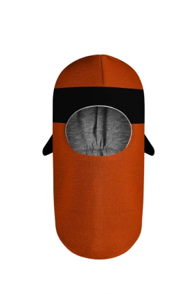 Зимняя шапочка шлем Corona.hm "Ниндзя"оранж