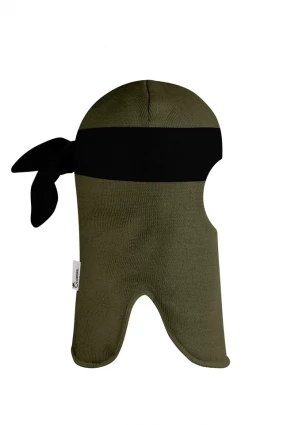 Зимова шапочка-шолом Corona.hm "Ніндзя" хакі