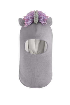 Зимова шапочка-шолом Corona.hm "Єдиноріжка" димка