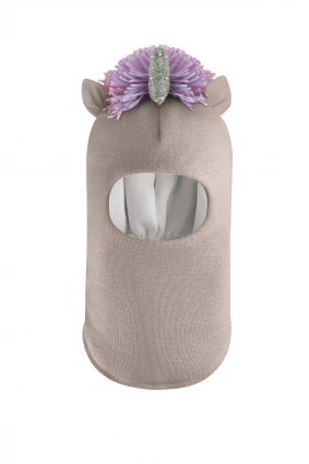 Зимова шапочка-шолом Corona.hm "Єдиноріжка" капучіно