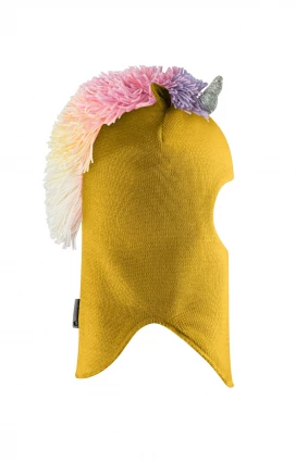 Зимова шапочка-шолом Corona.hm "Єдиноріжка" медовий