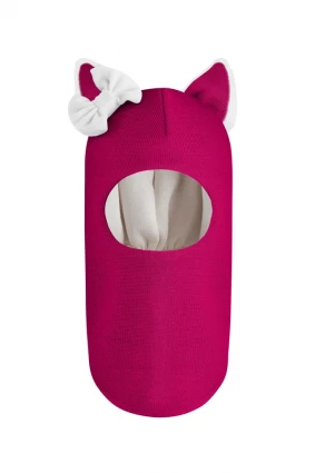 Зимова шапочка-шолом Corona.hm "Лисичка" малина