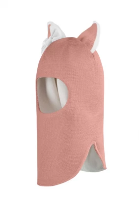 Зимова шапочка-шолом Corona.hm "Лисичка" пудра