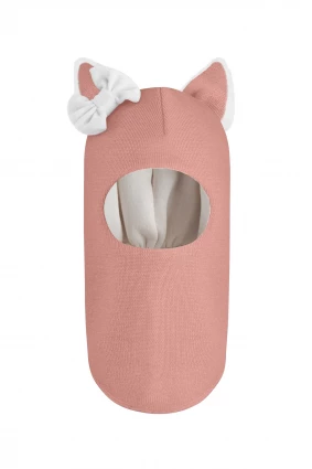 Зимова шапочка-шолом Corona.hm "Лисичка" пудра