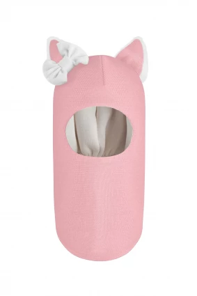 Зимняя шапочка-шлем Corona.hm "Лисичка" розовый