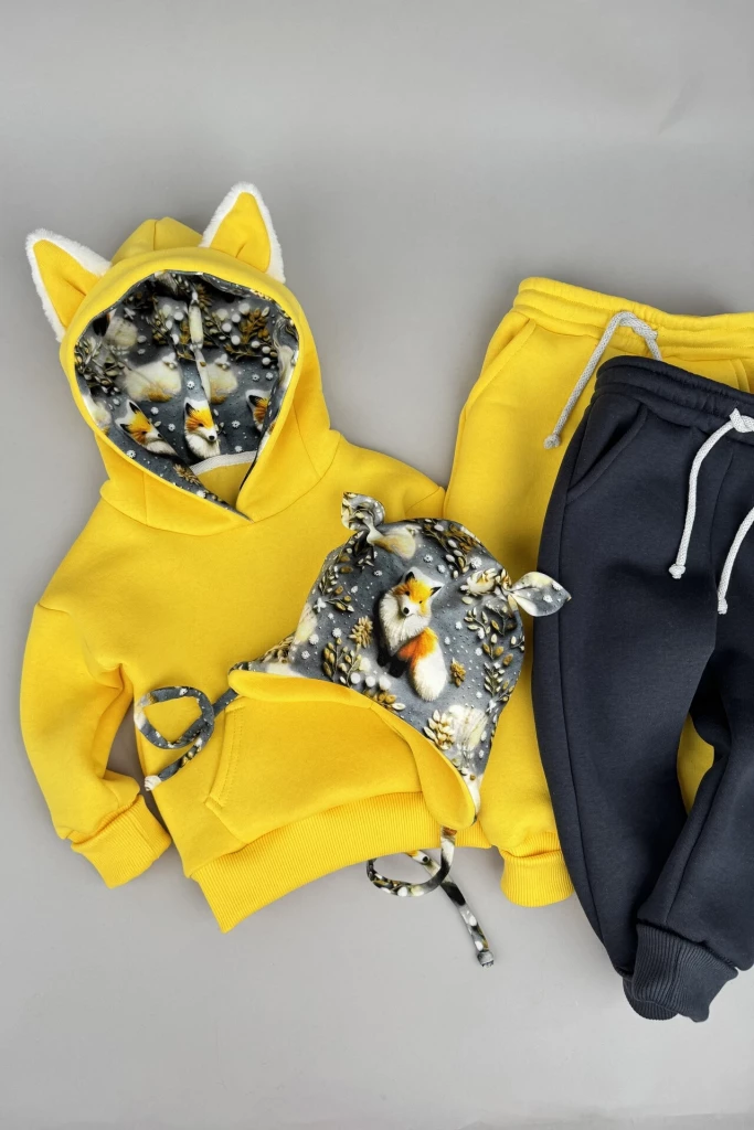 Костюм Corona.hm *Лисичка* жовтий з додатковими штанами та шапочкою (шапочка на вибір)