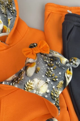 Костюм Corona.hm *Лисичка* помаранчевий з додатковими штанами та  шапочкою (шапочка на вибір)