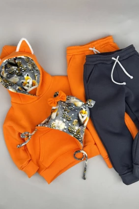 Костюм Corona.hm *Лисичка* помаранчевий з додатковими штанами та  шапочкою (шапочка на вибір)