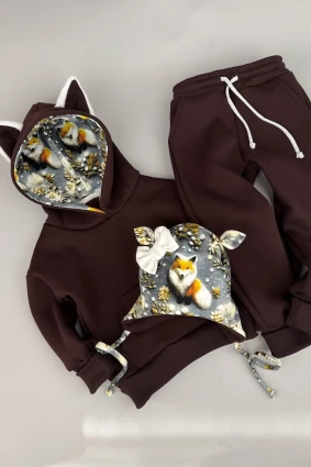 Костюм Corona.hm *Лисичка* шоколад з шапочкою (шапочка на вибір)