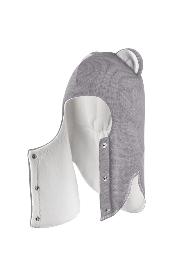 Зимова шапочка-шолом Corona.hm “Лев” із кнопками  димка