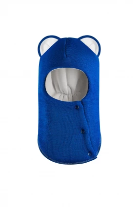 Зимова шапочка-шолом Corona.hm "Міс Левиця"  із кнопками  електрик