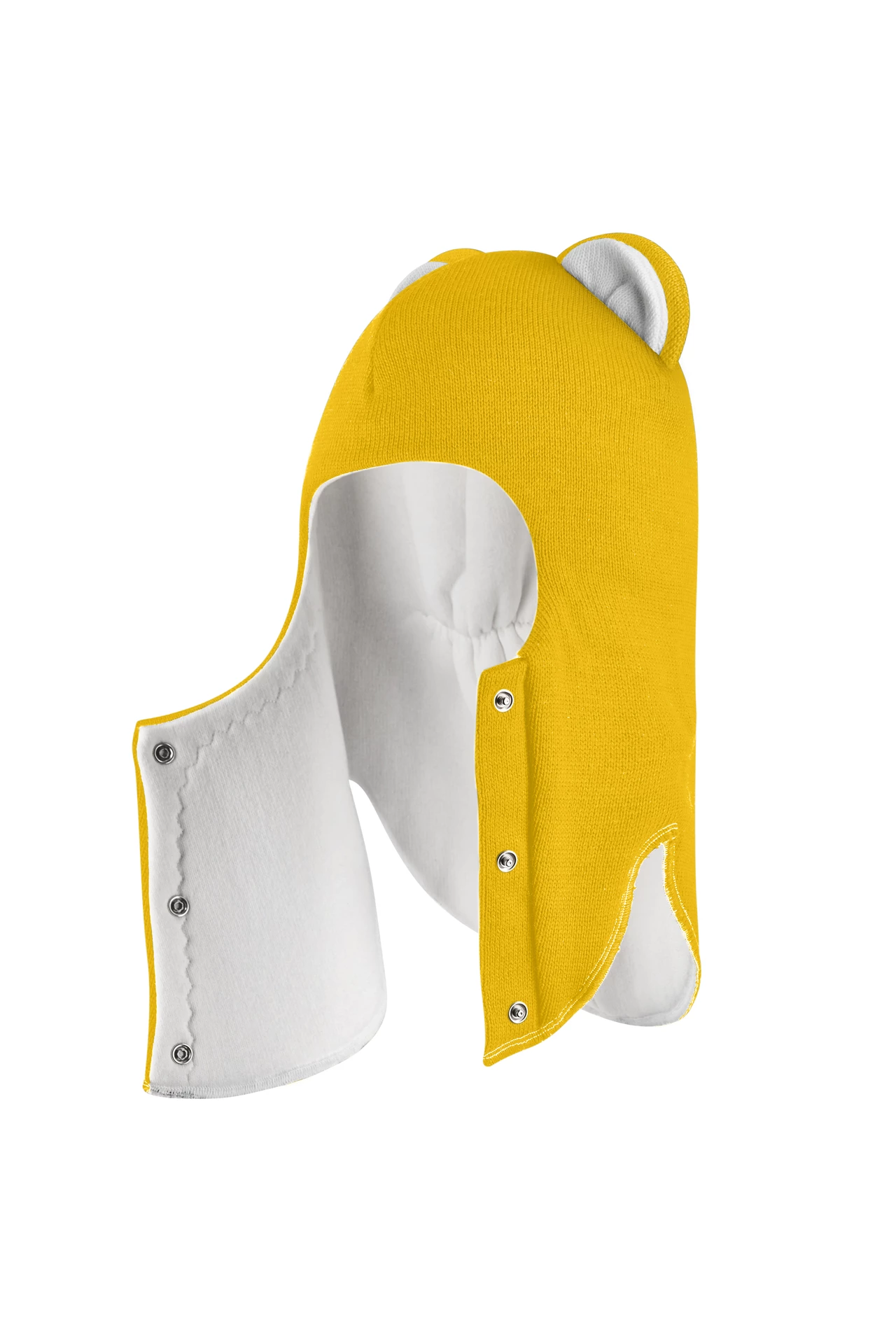 Зимова шапочка-шолом Corona.hm "Міс Левиця"  із кнопками  сонце