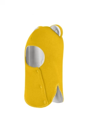 Зимова шапочка-шолом Corona.hm "Міс Левиця"  із кнопками  сонце