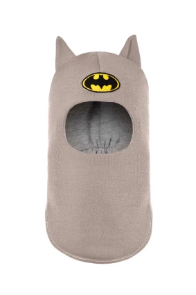 Зимняя шапочка шлем Corona.hm "Бэтмен" латте