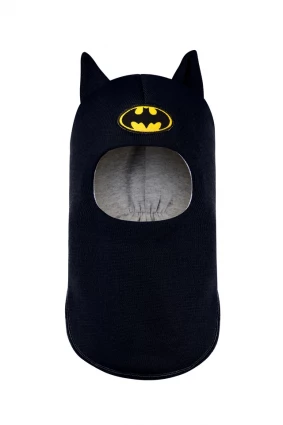 Зимняя шапочка шлем Corona.hm "Бэтмен" синий бархат