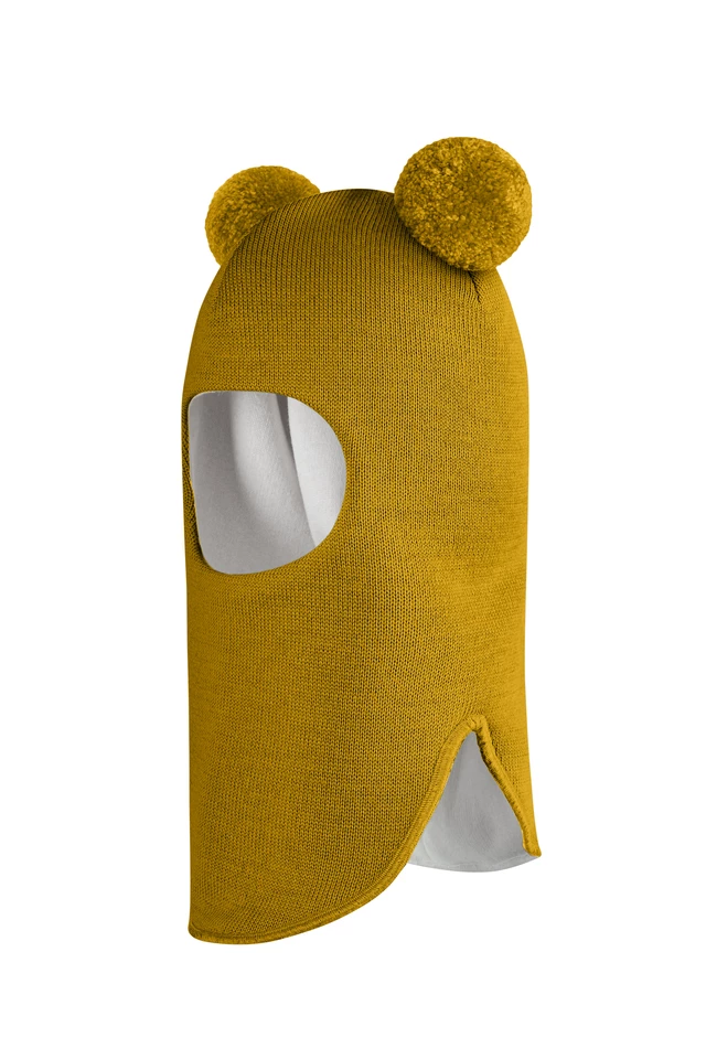 Зимова шапочка-шолом Corona.hm "Пандочка" медовий