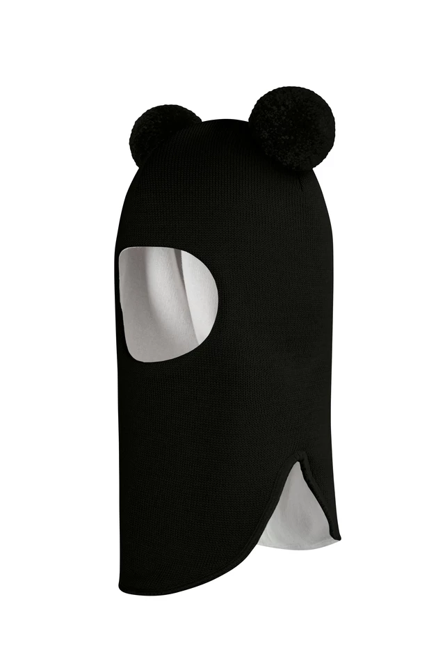 Зимняя шапочка шлем Corona.hm "Пандочка" черный