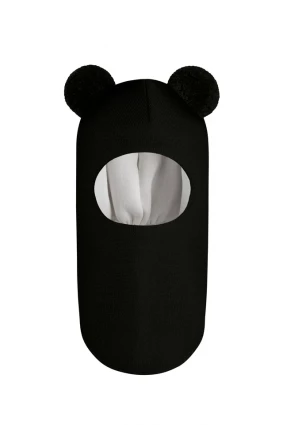 Зимняя шапочка шлем Corona.hm "Пандочка" черный