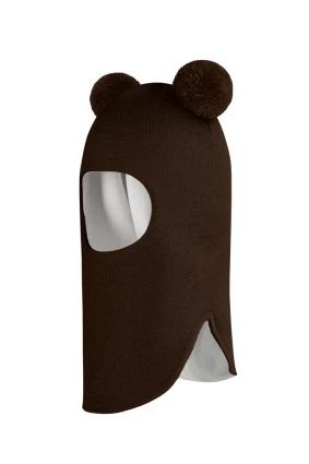 Зимова шапочка-шолом Corona.hm "Пандочка" шоколад