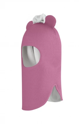 Зимняя шапочка шлем Corona.hm "Мисс Минни" пыльно-розовый