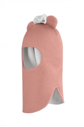 Зимняя шапочка шлем Corona.hm "Мисс Минни" пудра