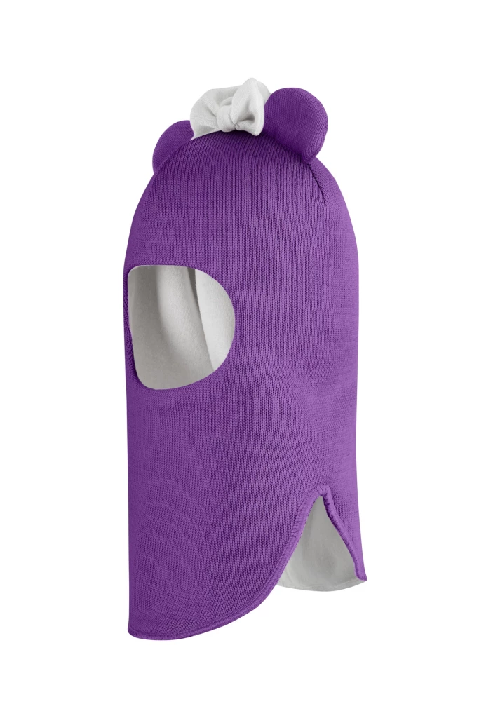 Зимняя шапочка шлем Corona.hm "Мисс Минни" фиалка