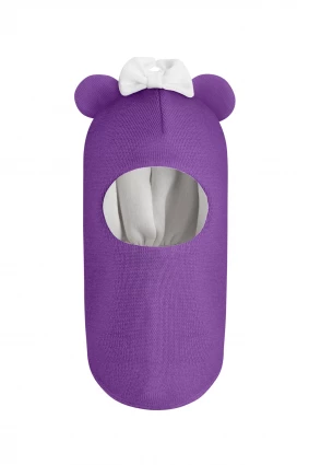 Зимняя шапочка шлем Corona.hm "Мисс Минни" фиалка