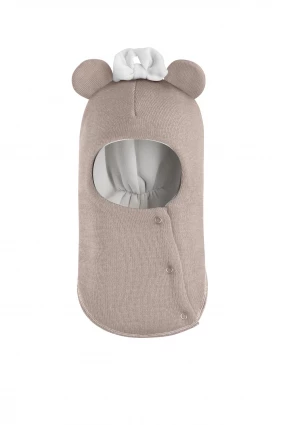 Зимова шапочка-шолом Corona.hm "Міс Мінні" з кнопочками лате