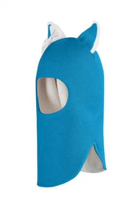 Зимова шапочка-шолом Corona.hm "Лис"  бірюза