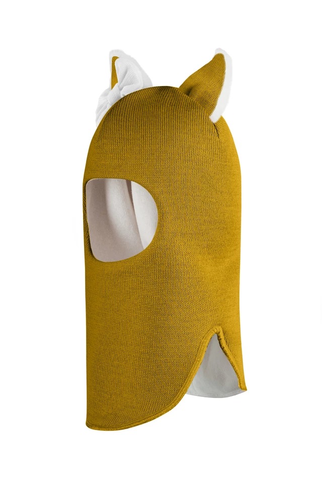 Зимова шапочка-шолом Corona.hm "Лис"  медовий