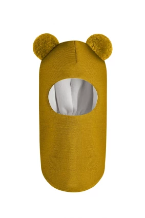 Зимова шапочка-шолом Corona.hm "Пандочка" медовий