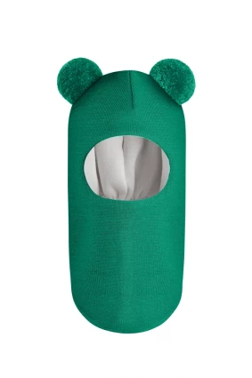 Зимова шапочка-шолом Corona.hm "Пандочка" смарагд