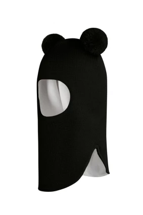 Зимняя шапочка шлем Corona.hm "Пандочка" черный