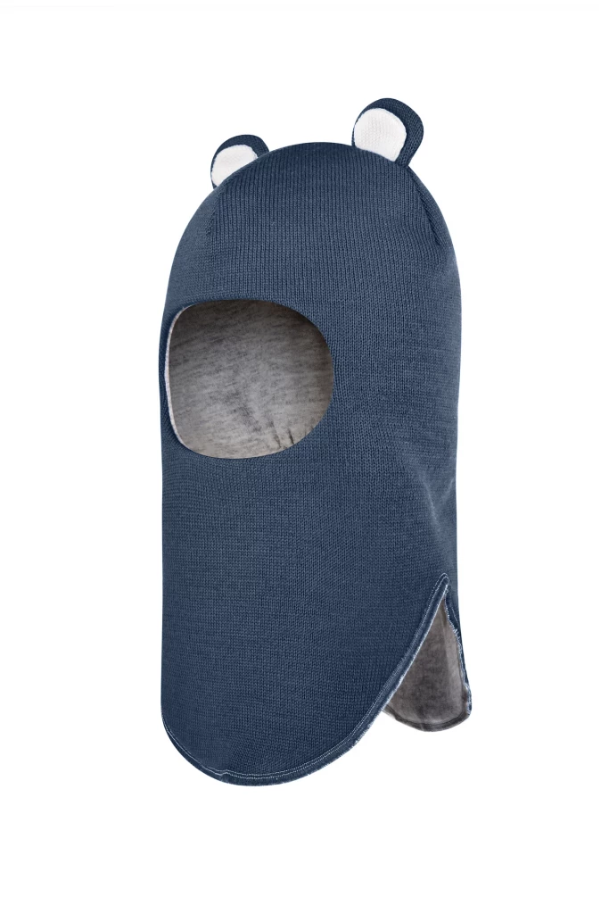 Зимняя шапочка-шлем Corona.hm "Мисс Мишутка"  джинс