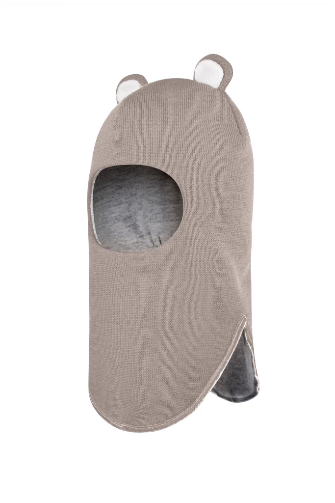 Зимова шапочка-шолом Corona.hm "Міс Ведмедиця" капучіно