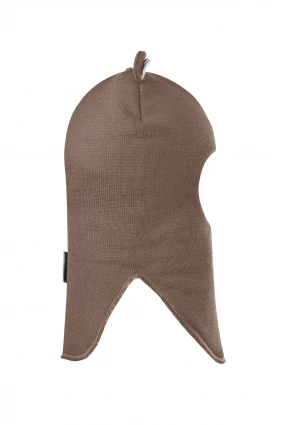 Зимняя шапочка-шлем Corona.hm "Мисс Мишутка"  молочный шоколад