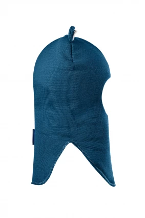 Зимняя шапочка-шлем Corona.hm "Мисс Мишутка"  морская волна