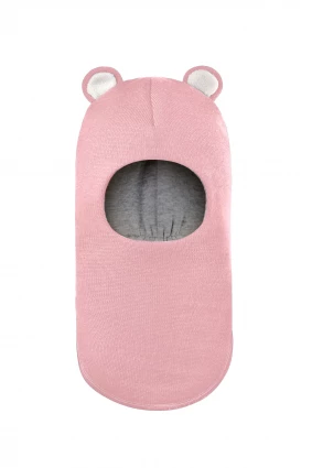 Зимова шапочка-шолом Corona.hm "Міс Ведмедиця" рожевий