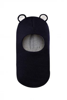 Зимняя шапочка-шлем Corona.hm "Мисс Мишутка"  синий