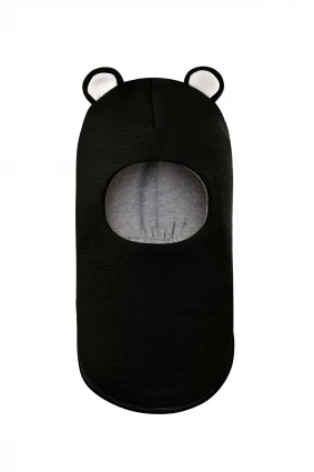 Зимняя шапочка-шлем Corona.hm "Мисс Мишутка"  черный