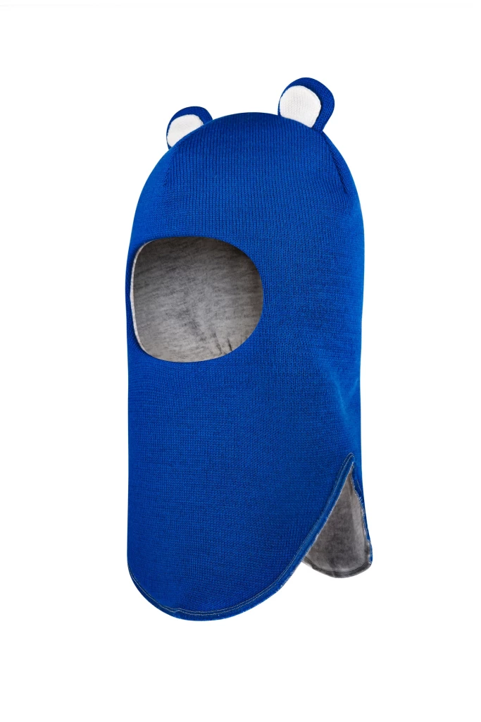 Зимняя шапочка-шлем Corona.hm "Мисс Мишутка" электрик