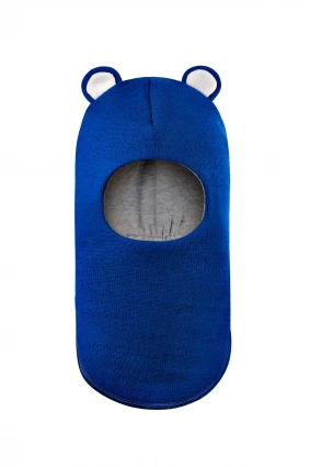 Зимняя шапочка-шлем Corona.hm "Мисс Мишутка" электрик